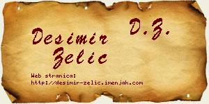 Desimir Zelić vizit kartica